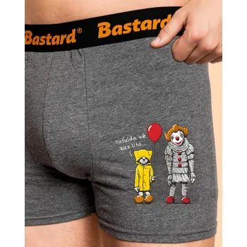 Trenýrky Bastard Taťulda boxerky Gray Melange