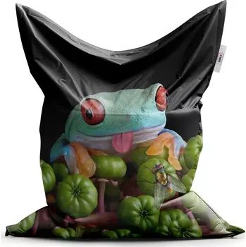 Sedací pytel Sablio Sedací vak Classic Veselá žába - 200x140 cm