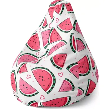 Sedací pytel Sablio Sedací vak Pear Vodní meloun - 70 x 95 x 15 cm