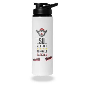 Láhev Bastard Velitel šaškecu lahev na vodu White