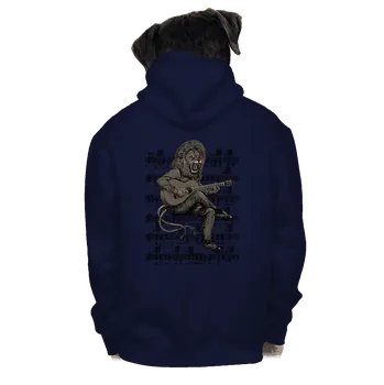 Pánská mikina Bastard Co Čech, to muzikant pánská mikina na zip Navy