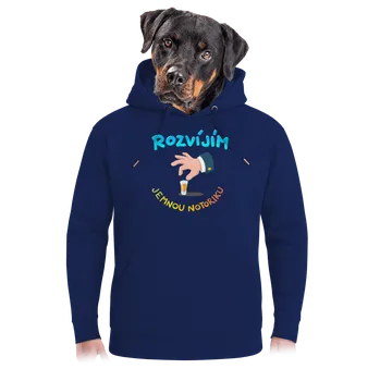 Pánská mikina Bastard Jemná notorika unisex mikina premium Navy