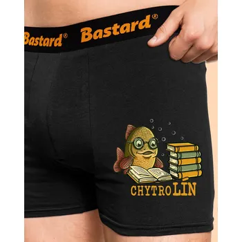 Trenýrky Bastard Chytrolín boxerky Black