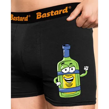 Trenýrky Bastard Láska na beton boxerky Black