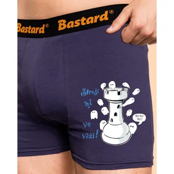 Pánské spodní prádlo Bastard Straší mi ve věži boxerky Blue Navy