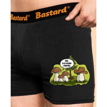 Trenýrky Bastard Strejda z Ameriky boxerky Black