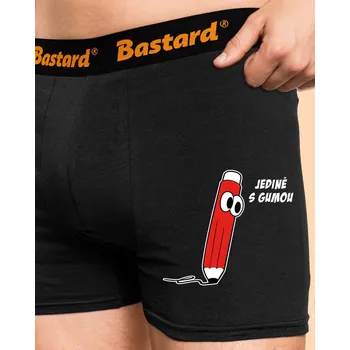 Trenýrky Bastard Jedině s gumou boxerky Black