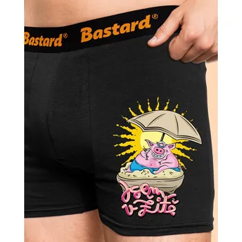 Trenýrky Bastard Jsem v žitě boxerky Black