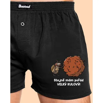 Trenýrky Bastard Mám kulový pánské trenky Black