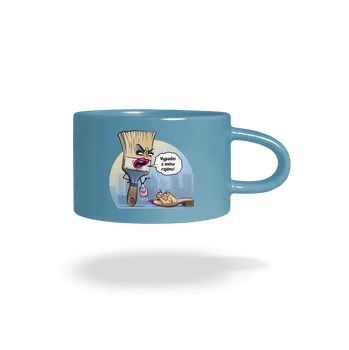 Bastard V cizím rajónu hrnek makronka Blue Macaron