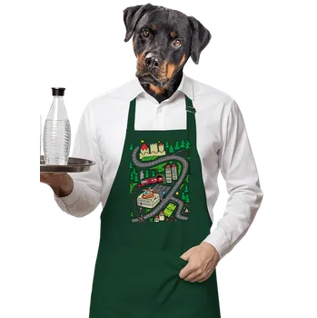 Kuchyňská zástěra Bastard Silnice zástěra Bottle Green