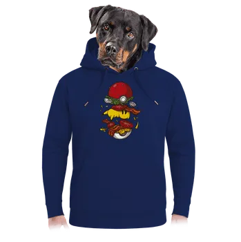 Pánská mikina Bastard Pokémon burger unisex mikina premium Navy