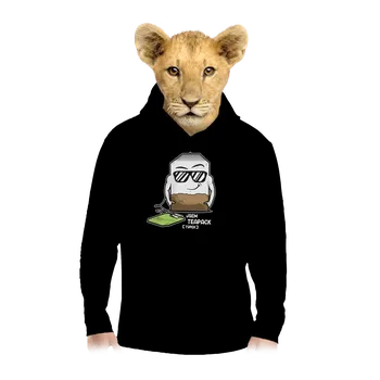 Chlapecká mikina Bastard Čajový týpek dětská mikina klokanka Black