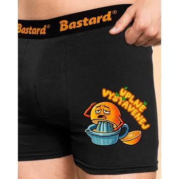 Trenýrky Bastard Úplně vyšťavenej boxerky Black