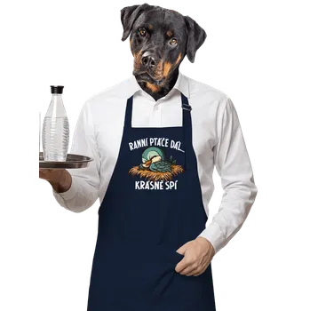 Kuchyňská zástěra Bastard Ranní ptáče spí zástěra Navy