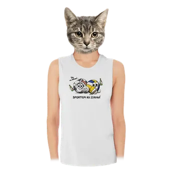 Bastard Sportem ku zdraví dámské tílko volné White