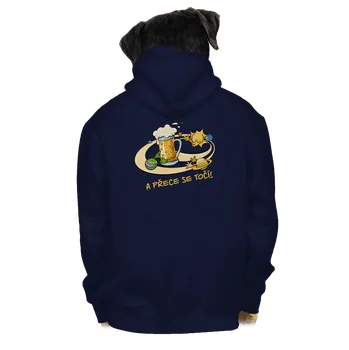 Pánská mikina Bastard A přece se točí! pánská mikina na zip Navy