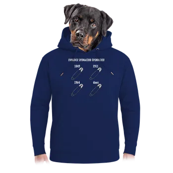 Pánská mikina Bastard Evoluce spínacího špendlíku unisex mikina premium Navy