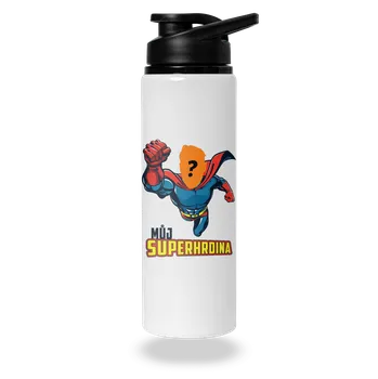 Láhev Bastard Můj superhrdina lahev na vodu White
