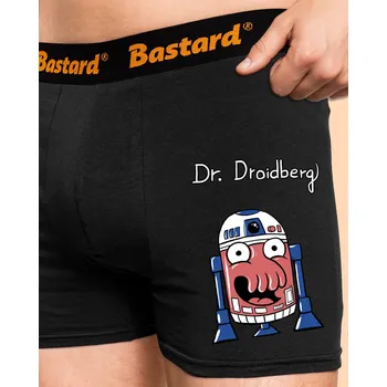 Trenýrky Bastard Dr. Droidberg boxerky Black