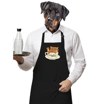 Kuchyňská zástěra Bastard Kapučičíno zástěra Black