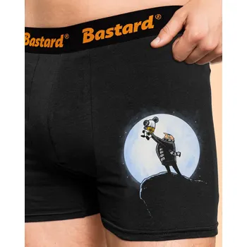 Trenýrky Bastard Mimoní král boxerky Black