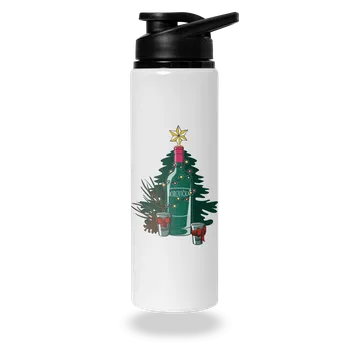 Láhev Bastard Vánoční borovička lahev na vodu White