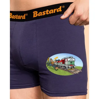 Trenýrky Bastard Šotouš na lovu boxerky Blue Navy