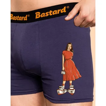 Pánské spodní prádlo Bastard Lodičky boxerky Blue Navy