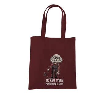 Nákupní taška Bastard Neklidný bez kafe taška Chocolate