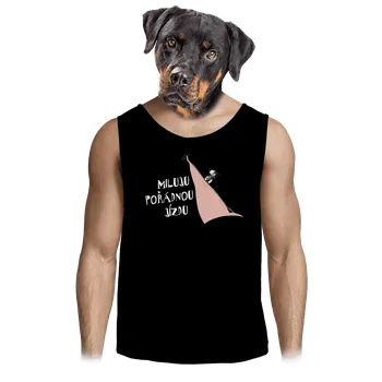 Pánské tílko Bastard Miluju jízdu pánské tílko Black