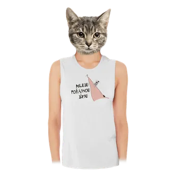 Bastard Miluju jízdu dámské tílko volné White