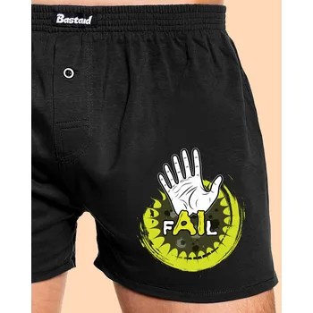 Trenýrky Bastard AI Fail pánské trenky Black