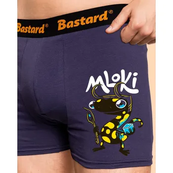Trenýrky Bastard mLoki boxerky Blue Navy