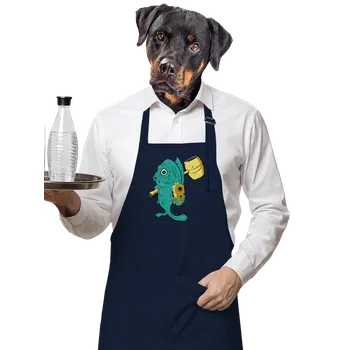 Kuchyňská zástěra Bastard Poslední štědrovečerní zástěra Navy