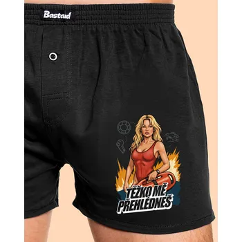 Trenýrky Bastard B19: Pamela z Pobřežní hlídky pánské trenky Black