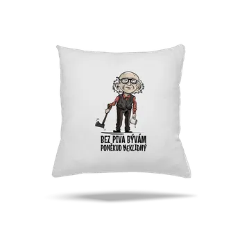 Polštář Bastard Neklidný bez piva polštář White