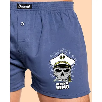 Trenýrky Bastard Kapitán Nemo pánské trenky Blue