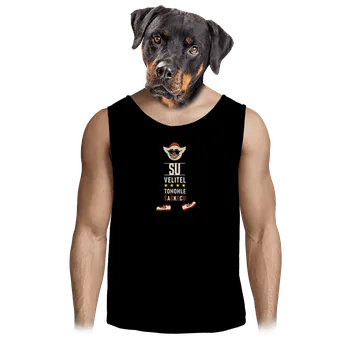 Pánské tílko Bastard Velitel šaškecu pánské tílko Black