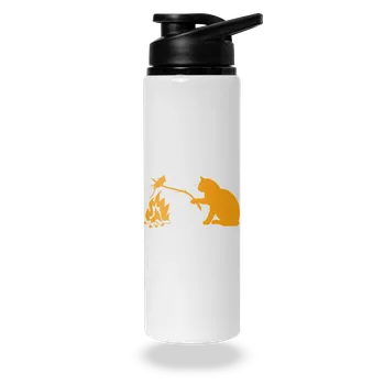 Láhev Bastard Kočka a myš lahev na vodu White