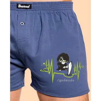 Trenýrky Bastard Boží zásah pánské trenky Blue