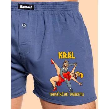 Pánské spodní prádlo Bastard Král a královna parketu pánské trenky Blue