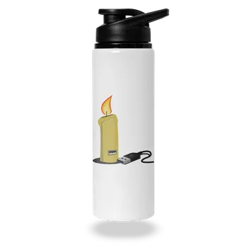 Láhev Bastard USB svíčka lahev na vodu White