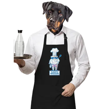 Kuchyňská zástěra Bastard Tajemství šéfkuchaře zástěra Black