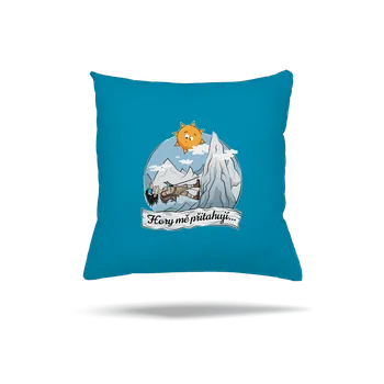Polštář Bastard Hory mě přitahují polštář Blue Turquoise