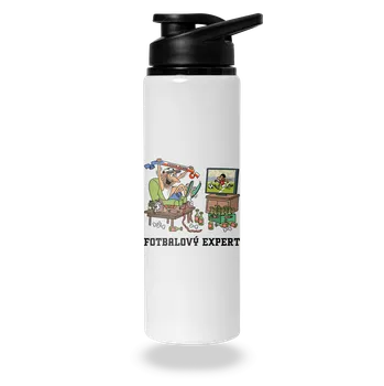 Láhev Bastard Fotbalový expert lahev na vodu White