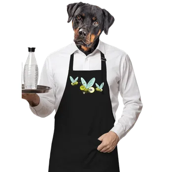 Kuchyňská zástěra Bastard Světluška zástěra Black