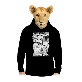 Chlapecká mikina Bastard B16: Zažít Olomouc dětská mikina klokanka Black