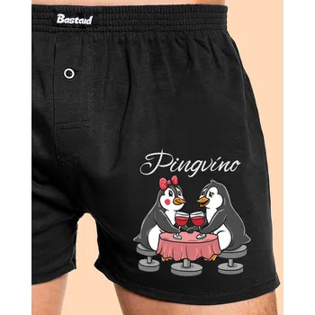 Trenýrky Bastard Pingvíno pánské trenky Black