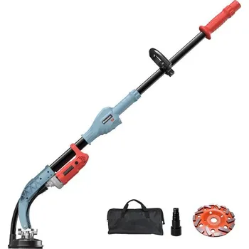 úhlová bruska FANZWORK teleskopická bruska na beton 1010W s diamantovým kotoučem 125mm